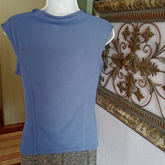 Nike | Dri-fit Sleeveless Blue Textured Shell Sz S(4-6) - Picture 5 of 10